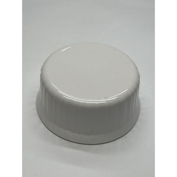 Corning ware White Bowl Fluted Ceramic Baking Dish Oven Safe F-5-B 1.6 Liter - Picture 2 of 5